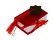 Publilancio srl 12 PZ Libro Rosso Laurea portaconfetti con Tocco BOMBONIERA