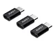 AUKEY Adattatore USB C a Micro USB Femmina ( 3 pack ) Connettore USB Type C per Samsung, G...