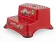 Lulabi - Sgabello Disney Cars, Step 2 Gradini, Rosso