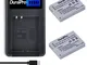 DuraPro Batteria NB 5L NB 5L + caricatore USB LCD per Canon NB-5L Batteria Powershot S100...