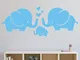 FXBSZ Adesivi murali elefanti personalizzabili adesivi animali adesivi murali bambini deco...