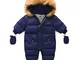 MoccyBabeLee Tuta da Neve Neonato con Cappuccio Pagliaccetto Invernale Caldo Footies Tuta...