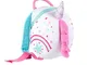 LittleLife Toddler Backpack with Safety Rein, Zaino Unicorno con Rinforzo di Sicurezza Uni...