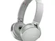 Sony MDR-XB550AP - Cuffie on-ear EXTRA BASS con microfono, Archetto regolabile, Bianco