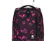 TROLLEY INVICTA - TINDY - Darker Flowers - 36 LT - spallacci a scomparsa! Uso Zaino Scuola...