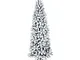 XONE Albero di Natale Jackie Slim INNEVATO 210 cm | Albero Artificiale in PVC con Neve Sne...