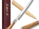 HEZHEN 27CM Coltello da Sashimi Stile Giapponese Acciaio Forgiato Coltello Yanagiba,Coltel...