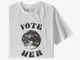 Patagonia M's Vote Her Organic T-Shirt, Maglietta Uomo, Bianco, S