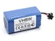 vhbw batteria compatibile con Ecovacs Deebot 601, 605, DN622 aspirapolvere home cleaner (2...