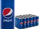 Pepsi Regular, Bevanda Analcolica Gusto Cola, Lattina Sleek, Formato da 24x0,33L