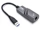 Yizhet Adattatore di rete USB Super Speed USB 3.0 a RJ45 10/100/1000 Gigabit Ethernet per...