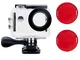 Tekcam Action Camera immersione custodia impermeabile custodia protettiva Shell con 2 pezz...