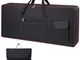 MRWiZMS Custodia Pianola 61 Tasti, Borsa Tastiera, Tessuto Oxford 600D, Impermeabile e Ant...