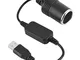 GutReise 5V USB a 12V Accendisigari per auto presa femmina convertitore per DVR Dash Camer...