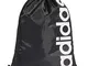 Adidas Lin Nucleo GB, Borsa da Palestra Unisex-Adulto, Nero/Nero/Bianco, Taglia Unica