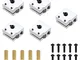 EMSea Set di 5 blocchi riscaldanti e ugello in ottone da 0,4 mm, compatibile con E3D V6 Vo...