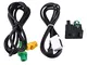 KIMISS Adattatore per cavo cablaggio presa interruttore AUX USB per auto per 3 serie 5 E87...