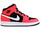 Nike Air Jordan 1 Mid (GS), Scarpe da Fitness Bambino, Multicolore (Black/Infrared 23 / Wh...