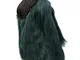 Donna Cappotto Corto di Pelliccia Ecologica di Faux Giacca Blazer Giacca Corta Pelliccia a...