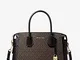 MICHAEL MICHAEL KORS Borsa a mano Mercer media con logo, rifiniture nero, 33X24X14CM