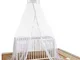 Home and More Store Ltd Mosquito Nets 4 U - Bianco Baby baldacchino/zanzariera per Lettino