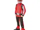 Rubie's Costume Power Rangers Rosso bambino (300545-M)