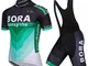 TOPBIKEB Completo Abbigliamento Ciclismo Uomo Estive, Magliette Ciclismo Maniche Corte Pan...