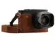 MegaGear Leica Q-P, Q (Typ 116) Ever Ready Custodia Metà Copertura in Vera Pelle per Fotoc...