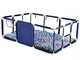 Baby box Box Grande 8-Panel Bambino Con Antiscivolo Mat & 100 Balls - Toddlers Activity Ce...