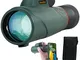 Telescopio Monoculare con Smartphone, Zoom Monoculare ad alta Definizione 10-20X50 mm Impe...