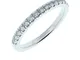 Buyfinediamonds.com - Anello Half Eternity con micro pavè di diamanti incastonati rotondi...