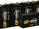 GP - Batterie al litio, 9 Volt, E-Block, batteria Longlife durata 10 anni (5 pezzi) ideale...