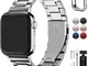 Fullmosa Cinturino per Apple Watch 42mm/44mm/45mm, Cinturino in Acciaio Inossidabile Compa...