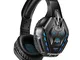 PHOINIKAS Wired Cuffie Gaming PS4, Cuffie Wireless Bluetooth con surround 7.1 per bassi, C...