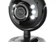 Trust SpotLight Pro Webcam per PC da 1.3 Megapixel (1280 x 1024) con Microfono, Luci LED I...