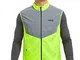 Time To Run Gilet da Uomo e Donna con Gilet Sportivo con Corsa/Ciclismo/Camminata M Giallo