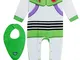 Disney Baby Boys Toy Story 4 Buzz Lightyear - Set regalo con tutina e bavaglino a bandana...