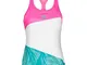 BIDI BADU Fleur Tech - Canotta da Donna, Donna, Fleur Tech Tank, W334006201-PKWHMT, Rosa,...