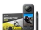 Insta360 X3 Kit Moto - Action Cam 360 impermeabile con sensore da 1/2", foto 360 da 72MP,...