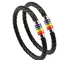 PHOGARY Braccialetto Arcobaleno Braccialetto Gay Pride (2 Confezioni), Bracciale In Pelle...