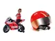 Peg Perego Moto Ducati Gp 2014 & Perego Igcs0707, Casco Ducati, Plastica, Rosso