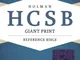 The Holy Bible: Holman Christian Standard, Purple, LeatherTouch, Giant Print Reference