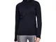 Under Armour Coldgear 1/2 Zip Maglia a Maniche Lunghe, Donna, Nero, SM