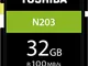 Toshiba N203 Scheda di Memoria SDHC 32GB - 100MB/s - Classe 10 - UHS-I