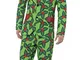 SMIFFYS Costume pungitopo, rosso e verde, con giacca, pantaloni e cravatta