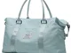 Borsone da viaggio,Borsa sportiva Tote Gym,Borsa per la notte per le donne, B-light blu-gr...