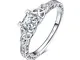 JewelryPalace Vintage Diamante Simulato Zirconi Anniversario Matrimonio Promessa Anello Do...