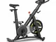 Gymrex Cyclette Da Casa Professionale Bicicletta Da Palestra Fitness GR-MG13 (110 kg, Alte...