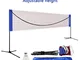 APOE Rete da Badminton, 3.1m/4.1m/5.1m/6.1m, Rete da Tennis Portatile, Rete Pallavolo da G...