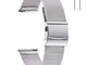 EACHE Cinturini per orologi in maglia di acciaio inossidabile argento da 14 mm per cinturi...
